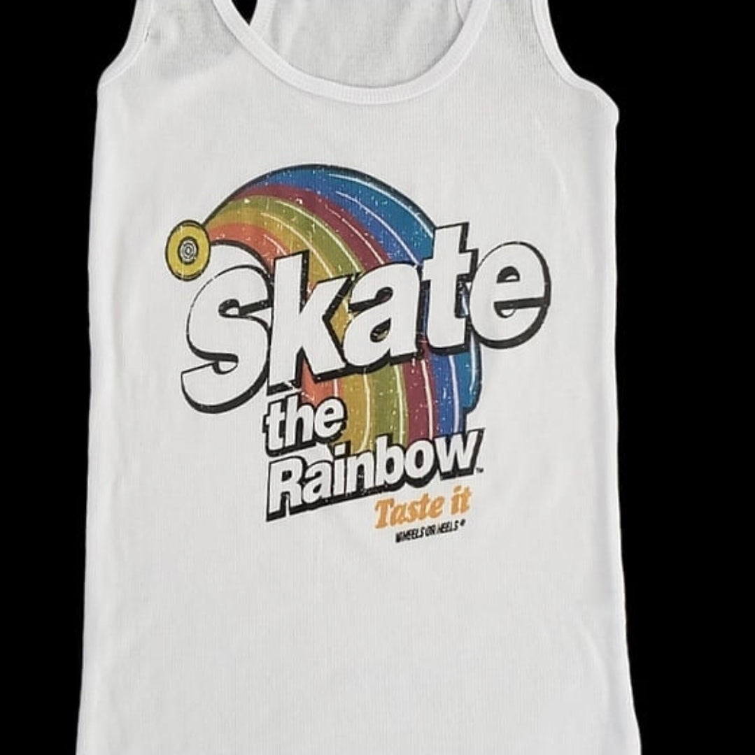 Skate The Rainbow Racerback Tank