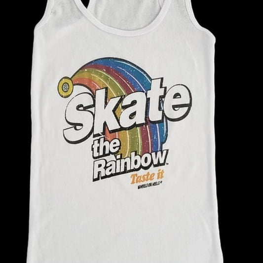Skate The Rainbow Racerback Tank